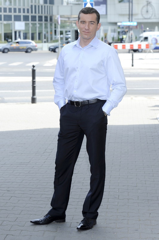 Przemysław Sadowski na planie serialu 2XL