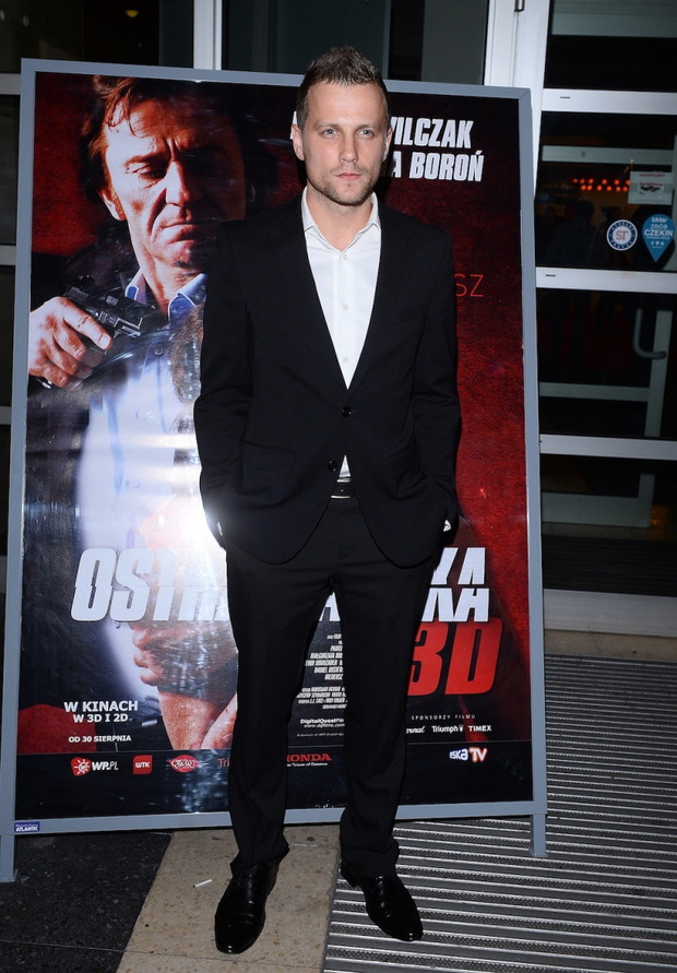 Łukasz Chrzuszcz na premierze filmu Ostra Randka 3D