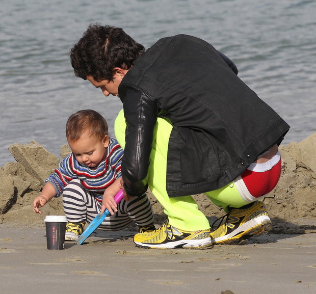 Orlando Bloom z synkiem