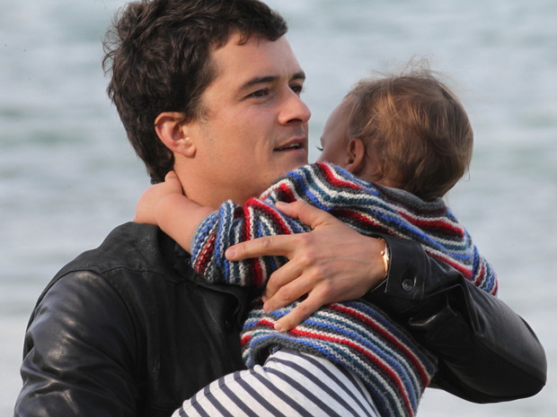 Orlando Bloom z synkiem