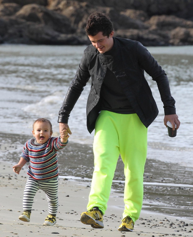Orlando Bloom z synkiem