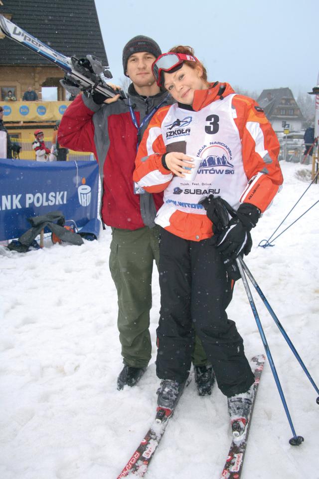 Daria Widawska na nartach