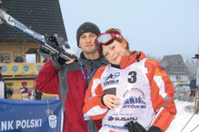 Daria Widawska na nartach