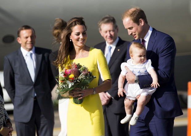 Książę William, Księżna Kate i Książę Jerzy opuszczają Nową Zelandię