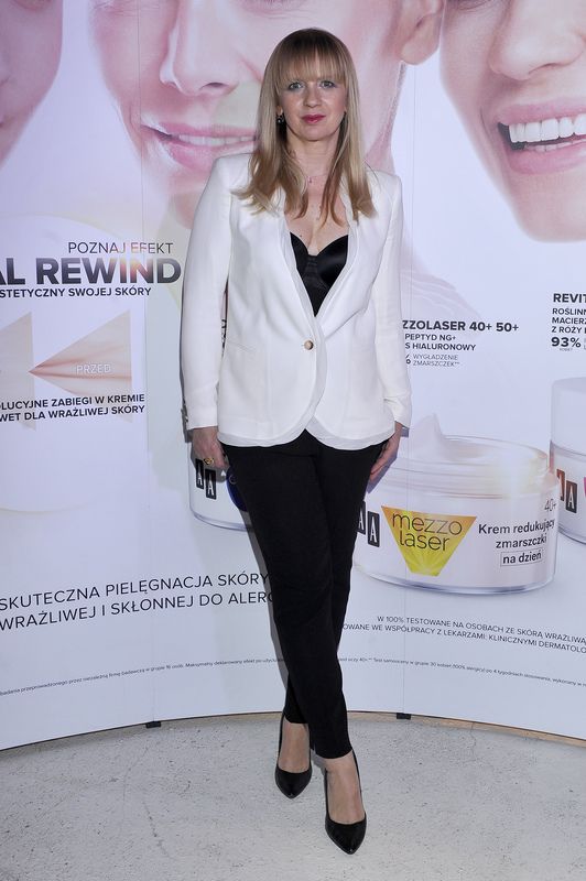 Marzena Rogalska na premierze kosmetyków AA