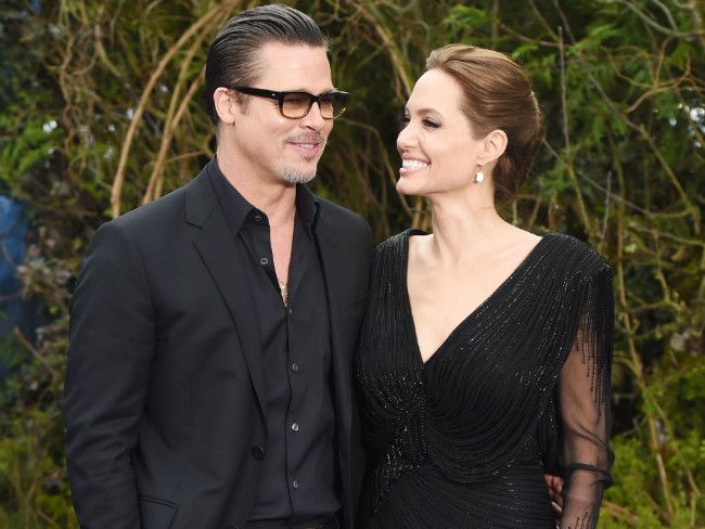 Angelina Jolie i Brad Pitt na premierze filmu "Czarownica"