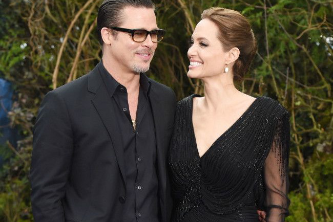 Angelina Jolie i Brad Pitt na premierze filmu "Czarownica"