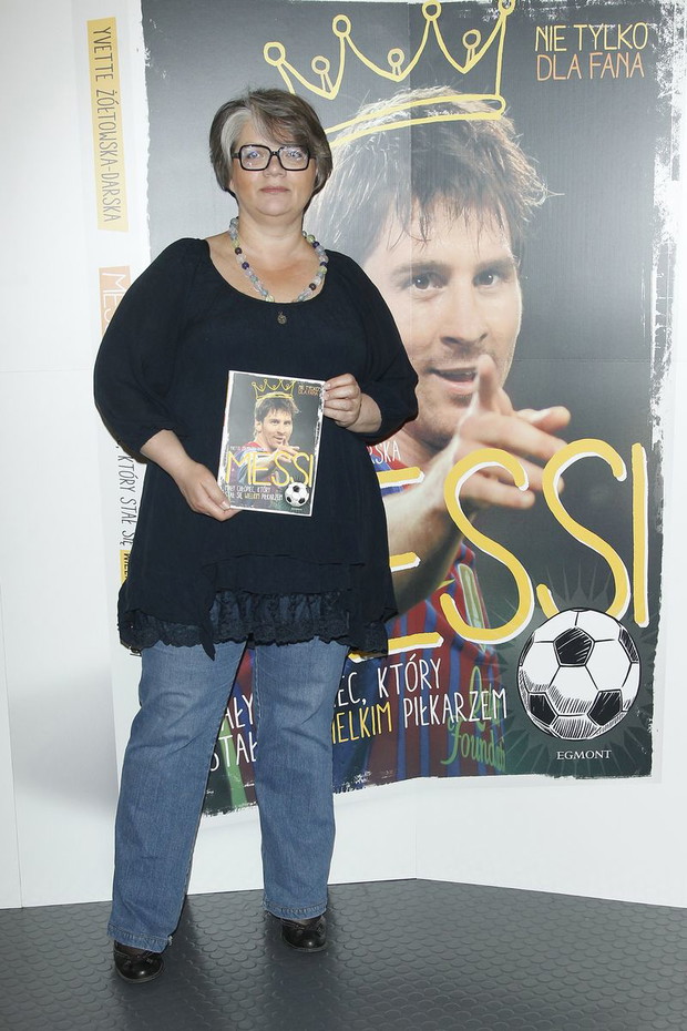 Dorota Zawadzka na premierze książki