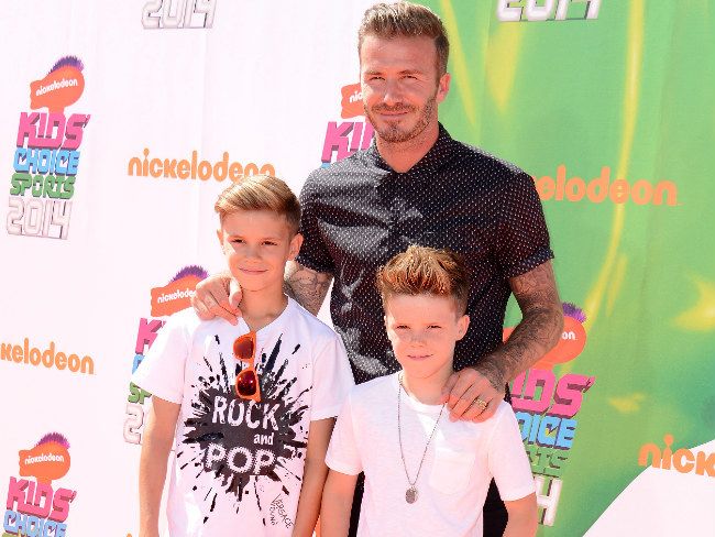 David Beckham z synami