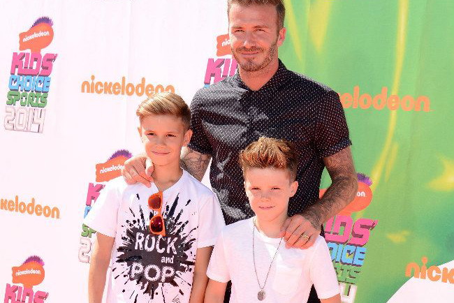 David Beckham z synami
