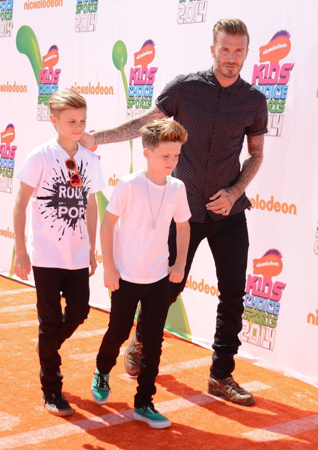 David Beckham z synami