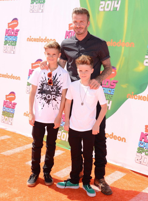 David Beckham z synami