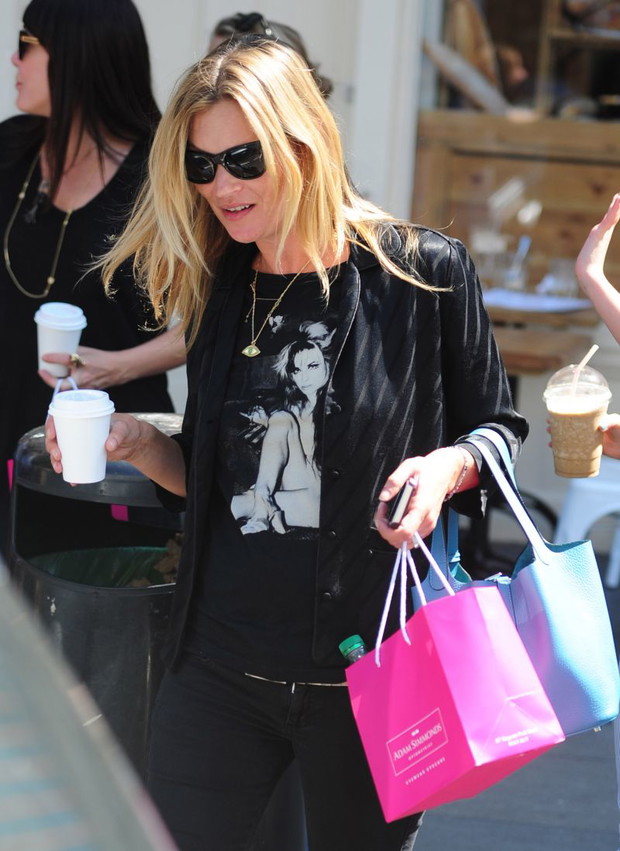 Kate Moss na zakupach z córką