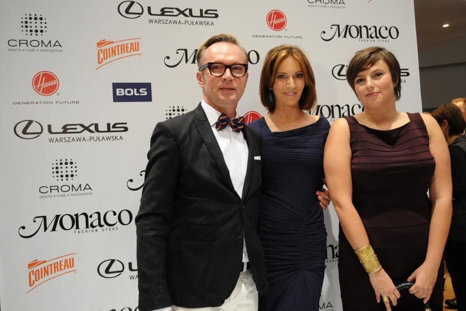 Arthur Byra (Croma), Paulina Smaszcz-Kurzajewska oraz Marzena Biernacka (Monaco Fashion Store)