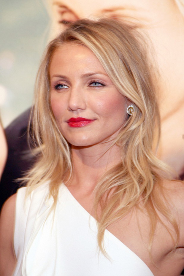 Długie pocieniowane włosy - Cameron Diaz