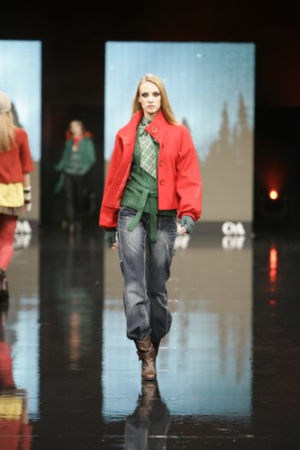 C&A pokaz mody Dusseldorf - kolekcja jesień - zima 2007 - zdjęcie