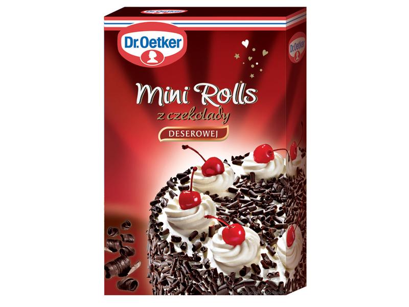 Mini Rolls z czekolady deserowej