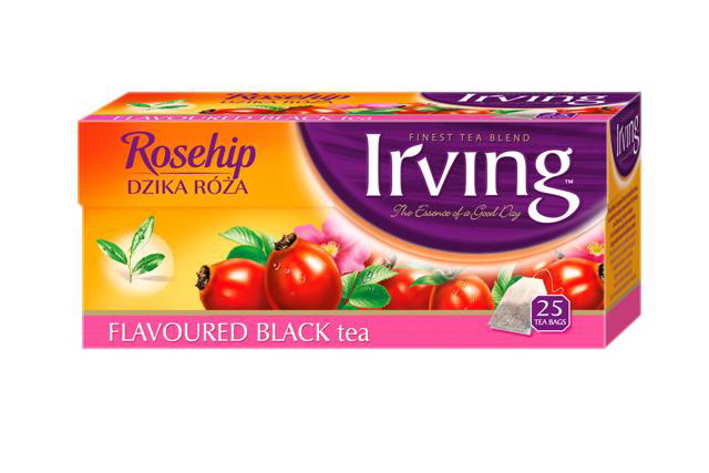 IRVING Rosehip / HERBATA CZARNA Z DZIKĄ RÓŻĄ