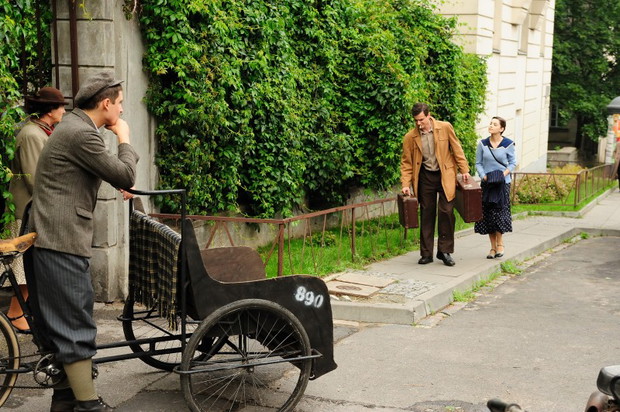 Na planie filmowym Czas Honoru - zdjęcie