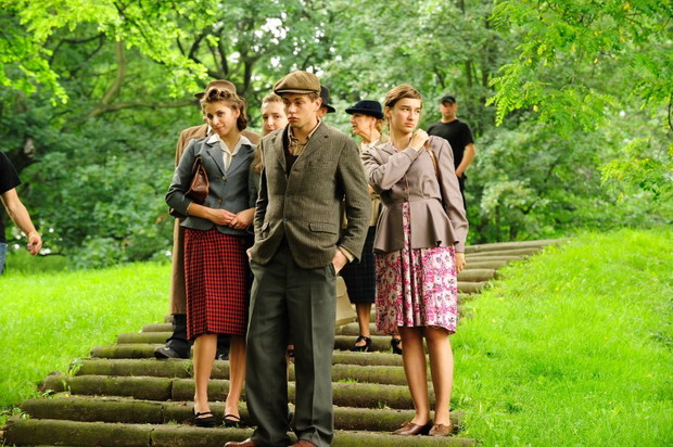 Na planie filmowym Czas Honoru - zdjęcie