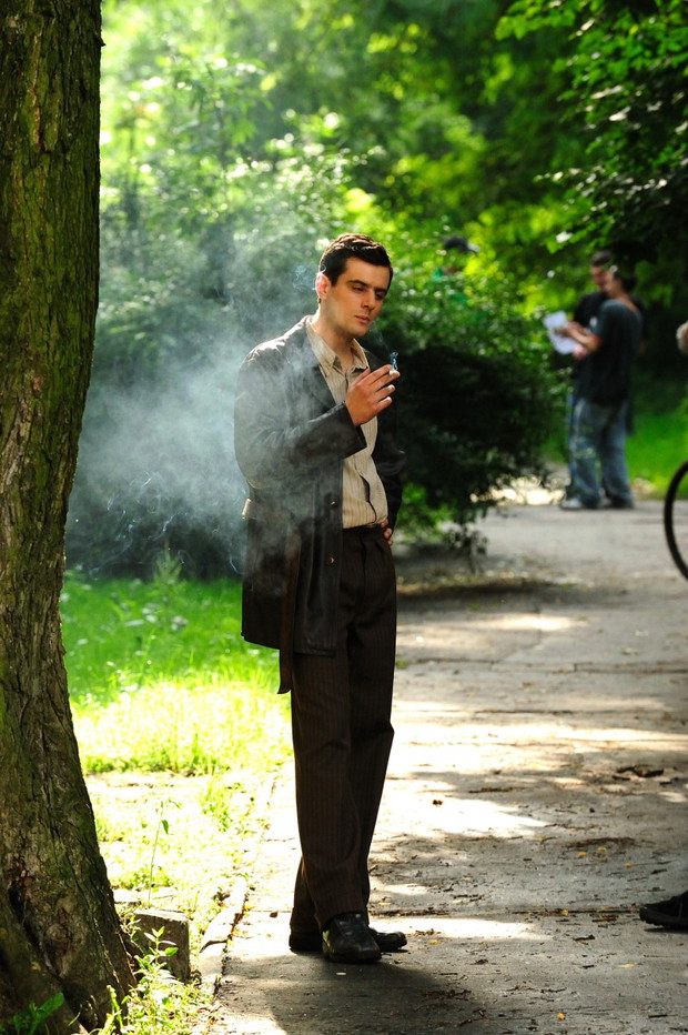 Na planie filmowym Czas Honoru - zdjęcie