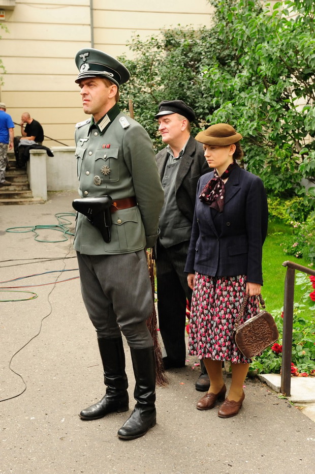 Na planie filmowym Czas Honoru - zdjęcie