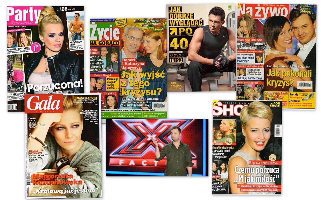 Małgorzata Kożuchowska bryluje na okładkach, historia miłości Dody i Nergala oraz inne gorące newsy z polskiego show-biznesu