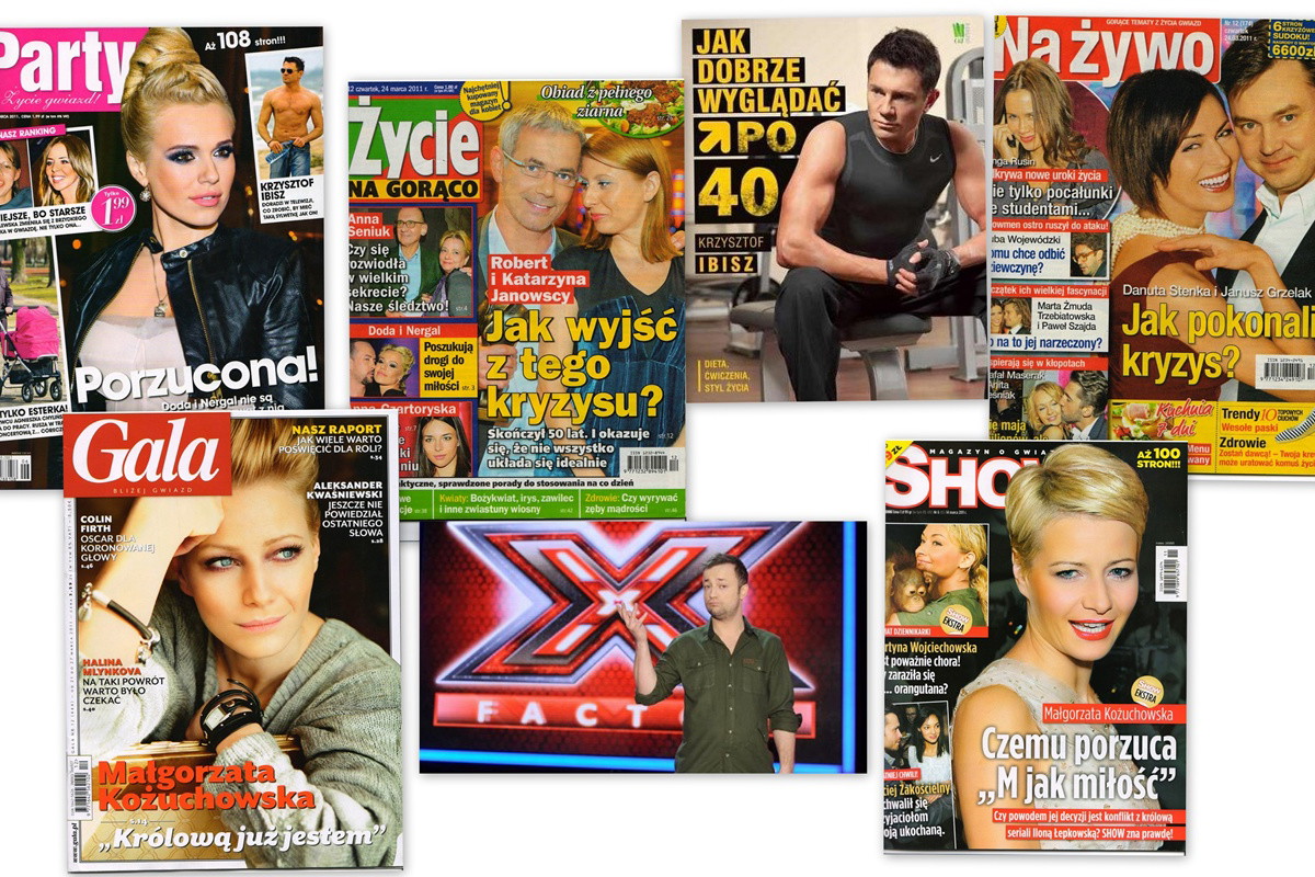 Małgorzata Kożuchowska bryluje na okładkach, historia miłości Dody i Nergala oraz inne gorące newsy z polskiego show-biznesu