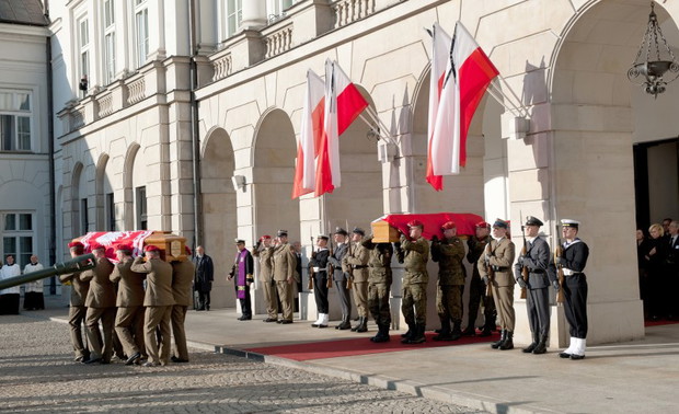 Ceremonia pogrzebowa pary prezydenckiej - zdjęcie