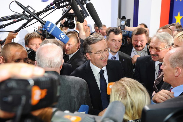 Wieczór wyborczy w sztabie Komorowskiego - zdjęcie