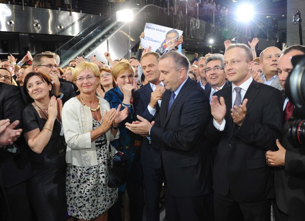 Wieczór wyborczy w sztabie Komorowskiego - zdjęcie