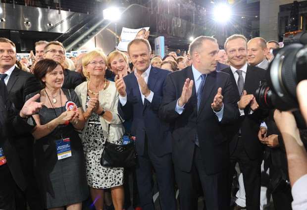 Wieczór wyborczy w sztabie Komorowskiego - zdjęcie