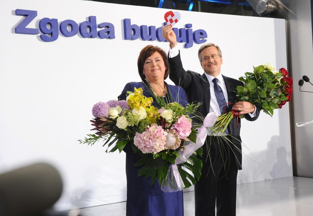Wieczór wyborczy w sztabie Komorowskiego - zdjęcie