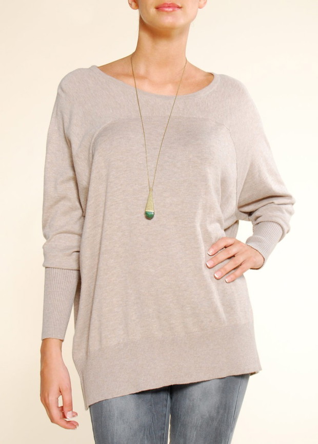 beżowy sweter Mango - jesień-zima 2010/2011