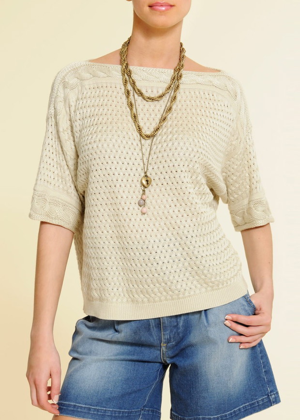 beżowy sweter Mango - jesień-zima 2010/2011