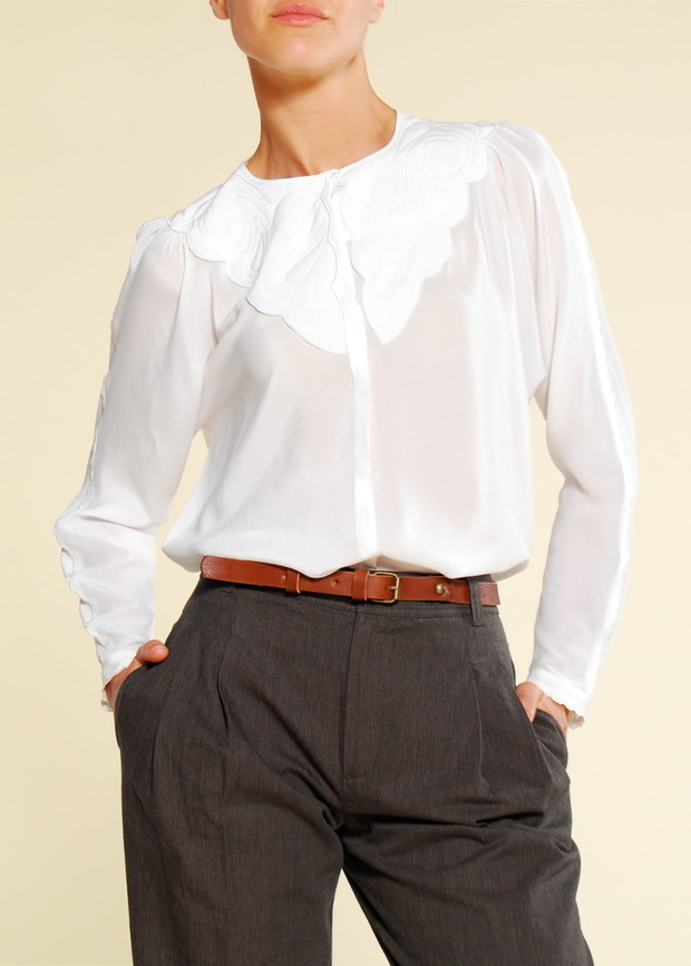 biała bluzka Mango - jesień-zima 2010/2011