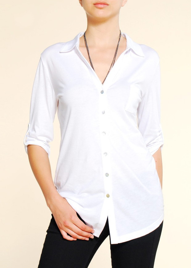 biała bluzka Mango - jesień-zima 2010/2011