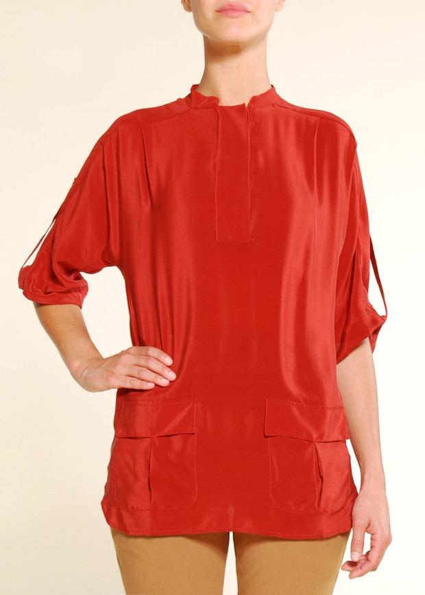 czerwona bluzka Mango - jesień-zima 2010/2011