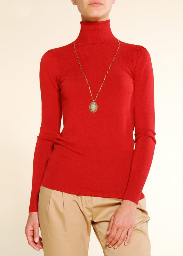 czerwony sweter Mango - jesień-zima 2010/2011