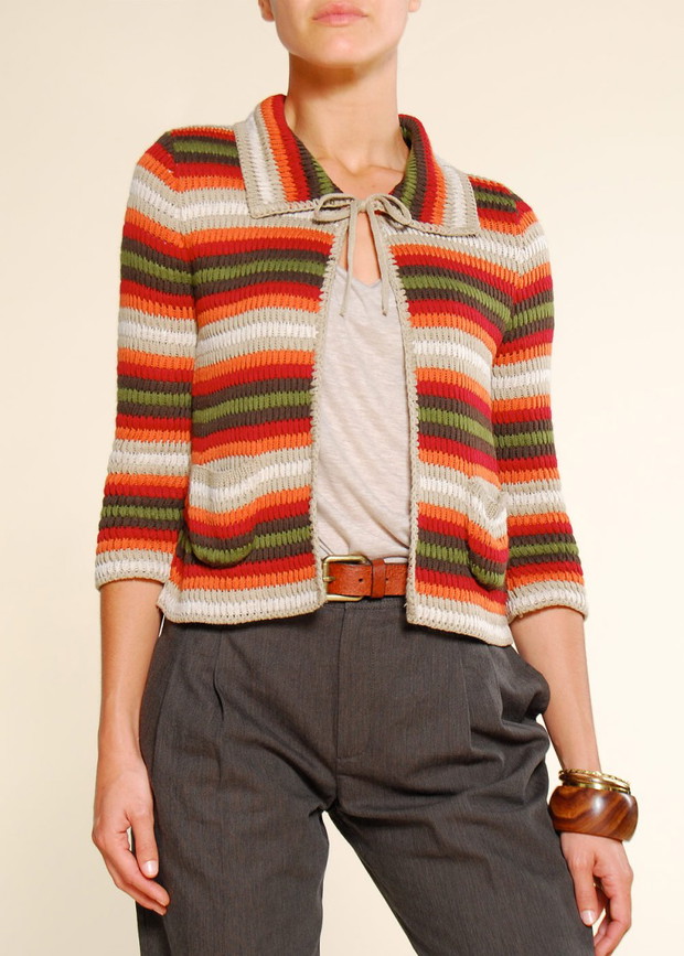 kolorowy kardigan Mango w pasy - jesień-zima 2010/2011