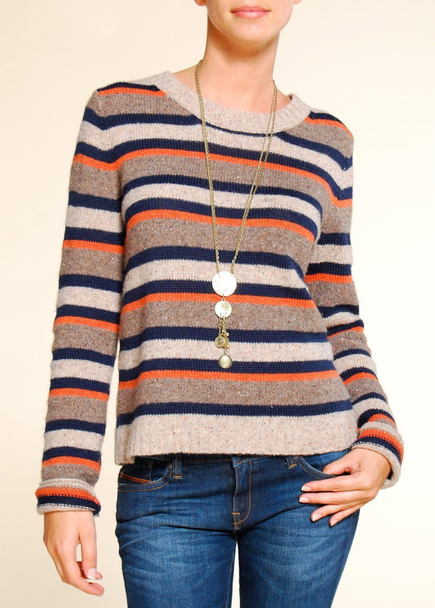kolorowy sweter Mango w pasy - jesień-zima 2010/2011