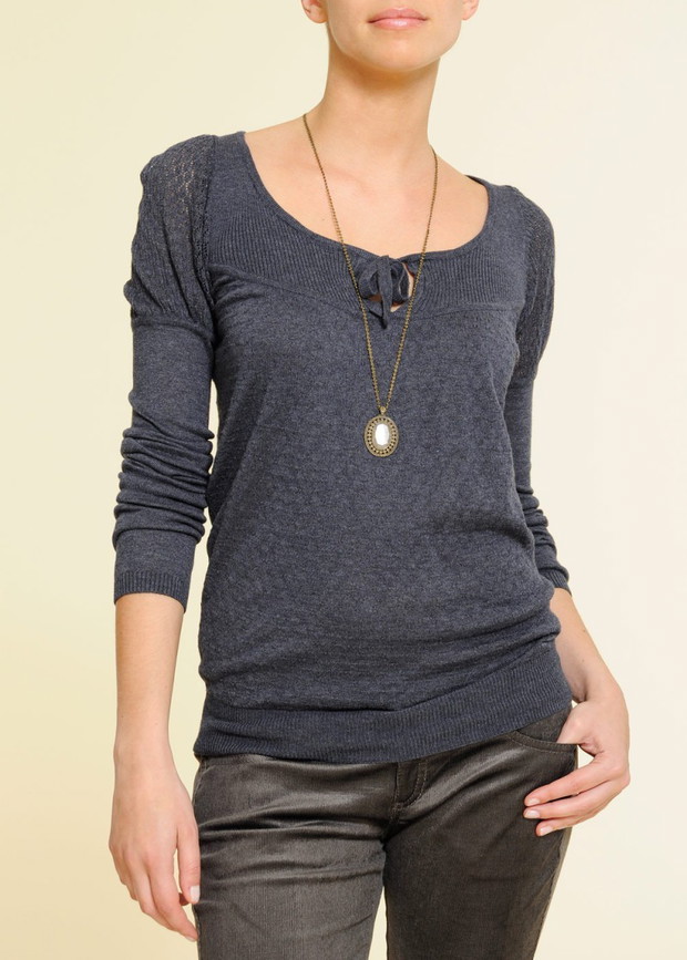 popielaty sweter Mango - jesień-zima 2010/2011