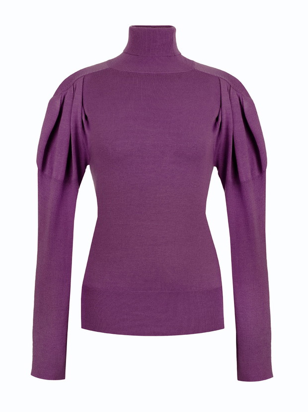 fioletowy sweter Viceversa z golfem - jesień/zima 2011/2012