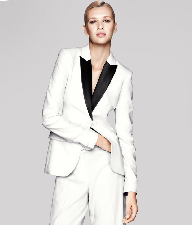 biały garnitur H&M - jesień/zima 2011/2012