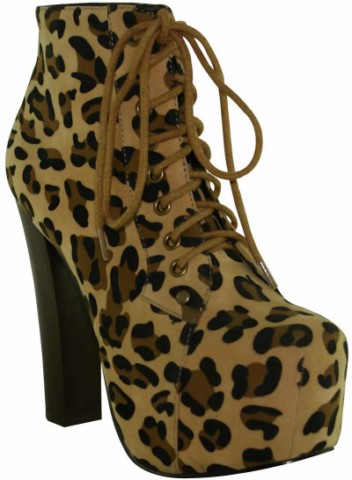 botki Stylowe buty w panterkę - jesień/zima 2011/2012