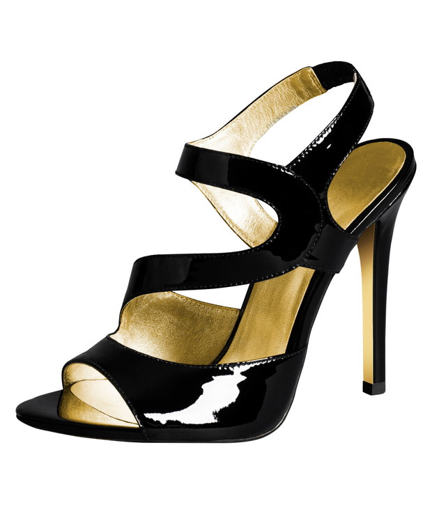 czarne sandałki H&M - jesień/zima 2011/2012