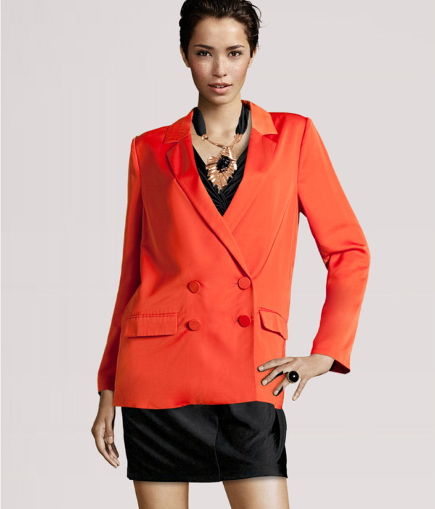 pomarańczowa marynarka H&M - jesień/zima 2011/2012