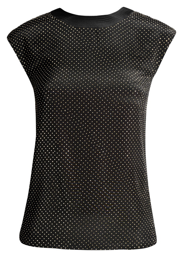 czarna bluzka H&M - jesień/zima 2011/2012