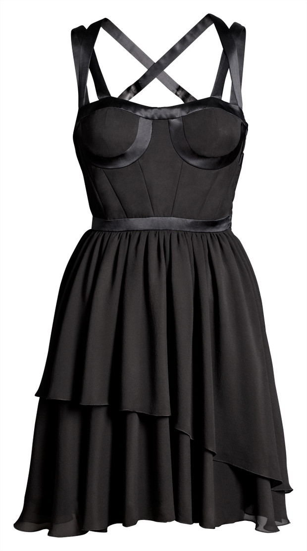 czarna sukienka H&M - jesień/zima 2011/2012