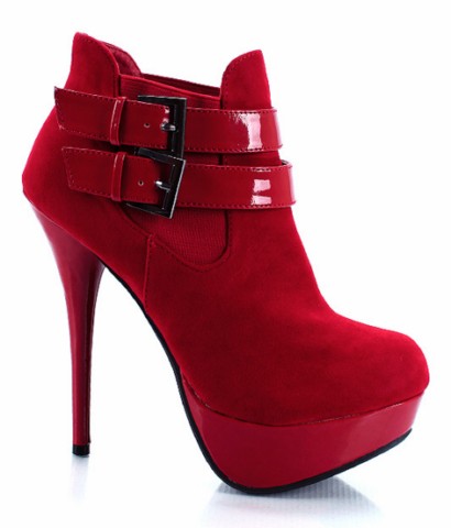 czerwone botki Stylowe buty - jesień/zima 2011/2012